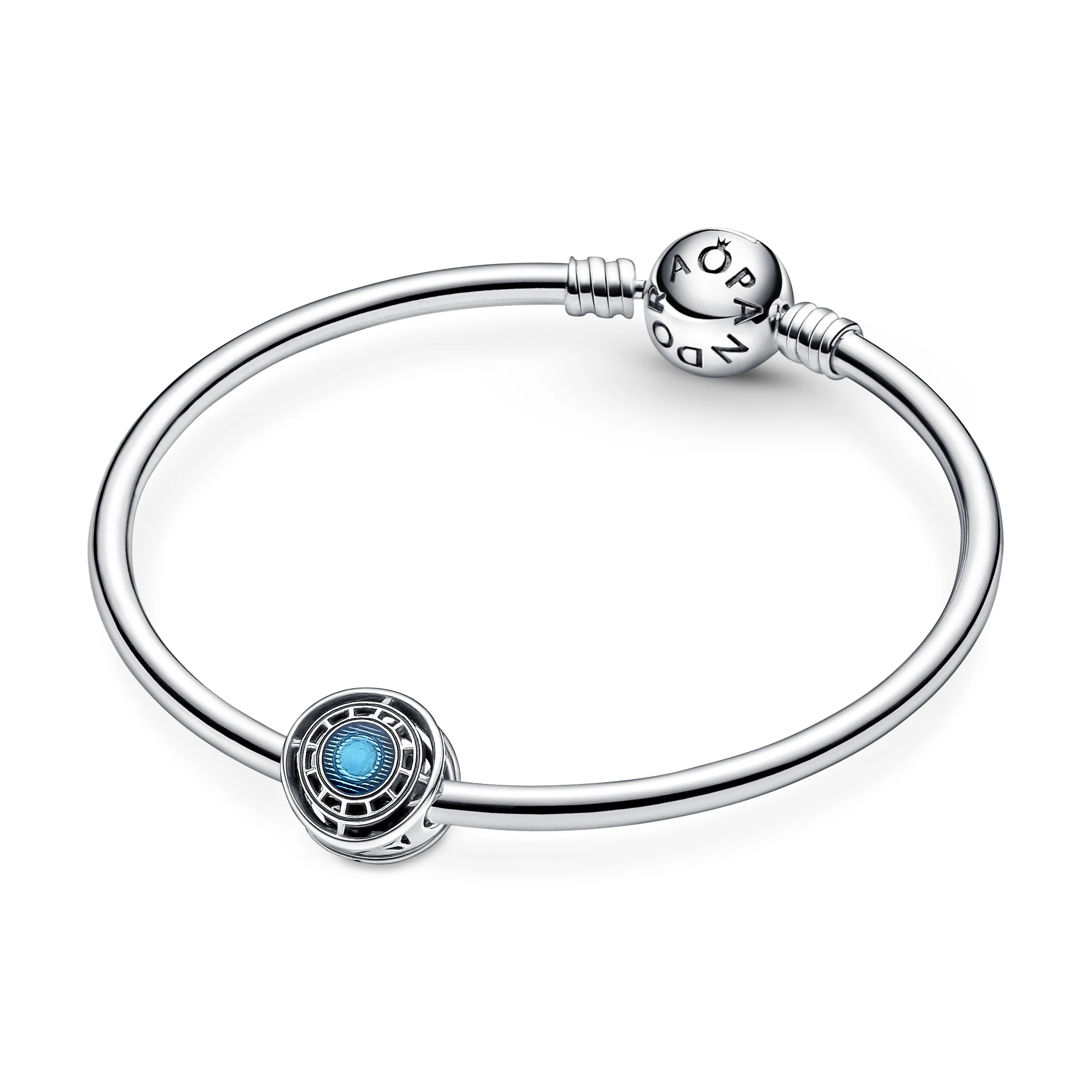 Marvel Arc Reactor Sterling Silver Charm With Blue Enamel - Image 4