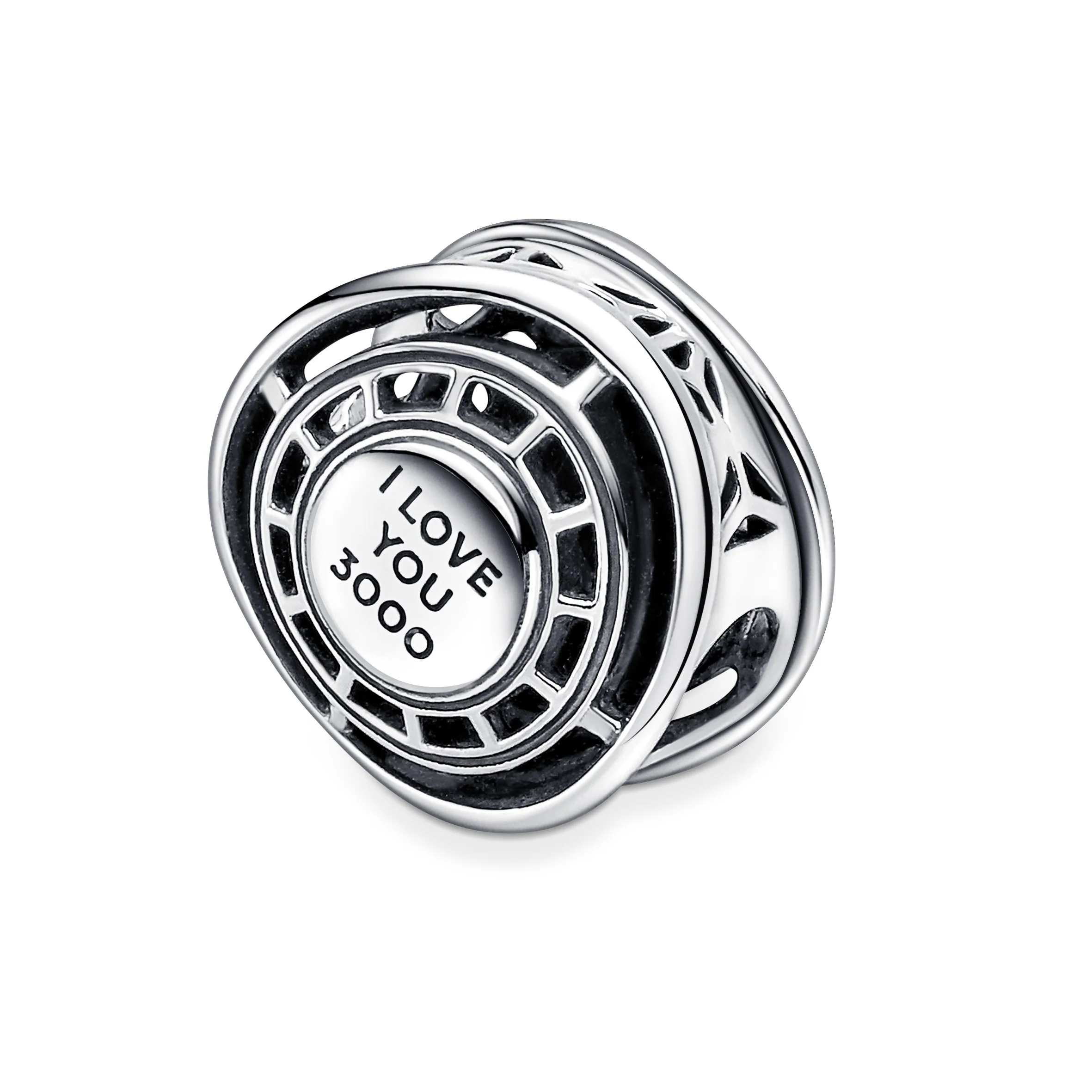 Marvel Arc Reactor Sterling Silver Charm With Blue Enamel - Image 7