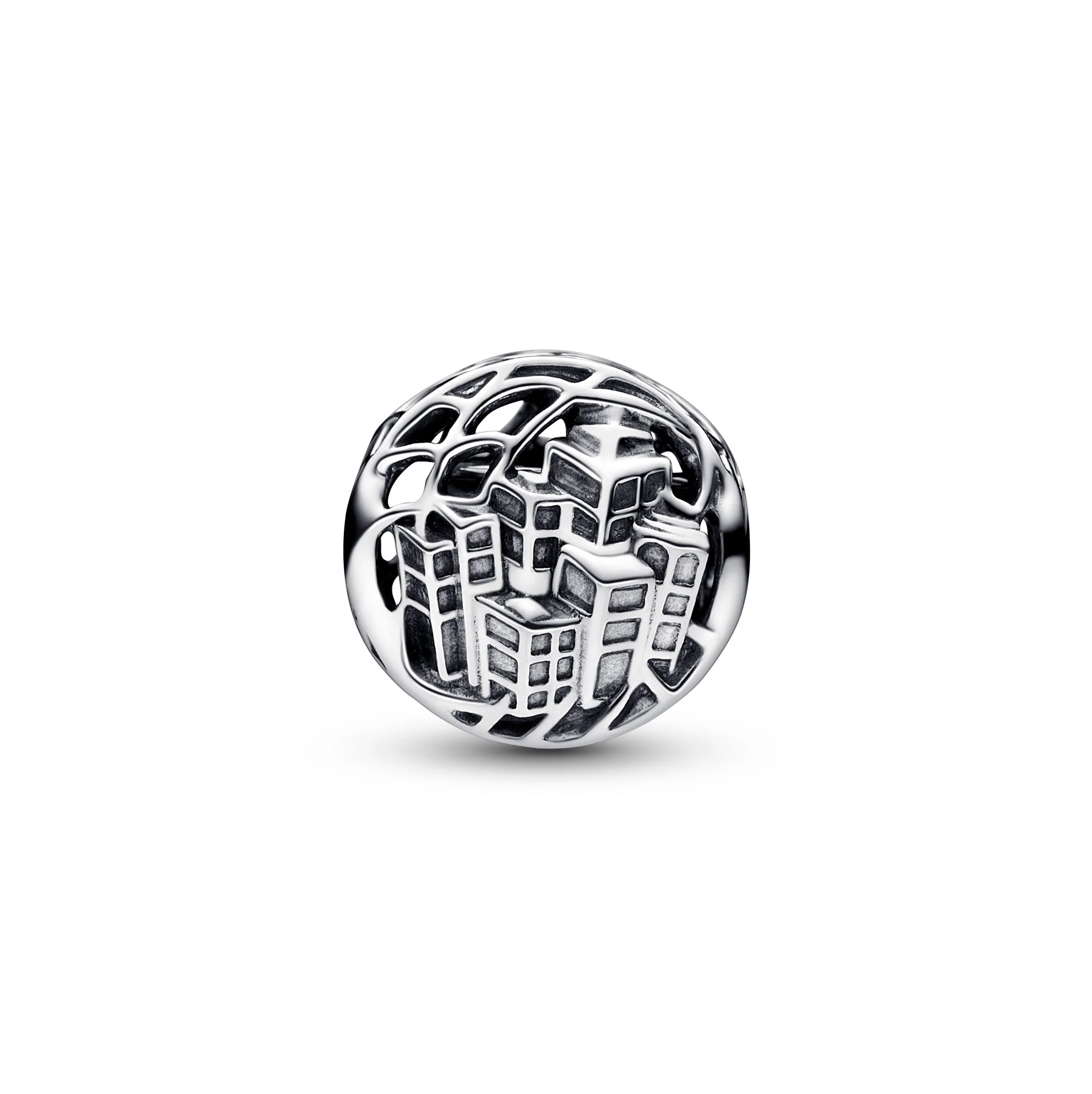 Marvel Spider-Man Sterling Silver Charm With Black And Transparent Red Enamel - Image 5