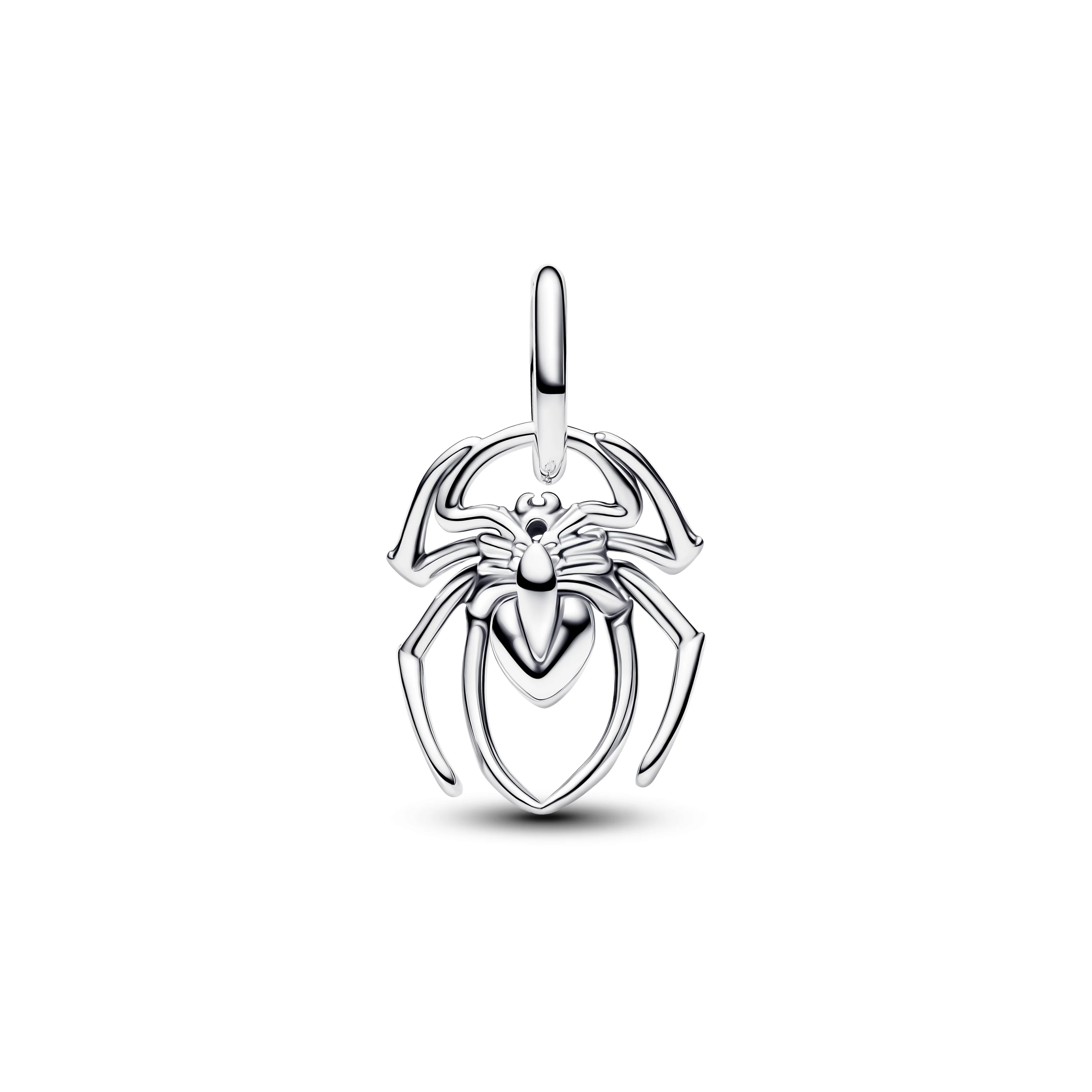 Marvel Spider Sterling Silver Dangle With Sky Blue And Fuchsia Rose Crystal - Image 3