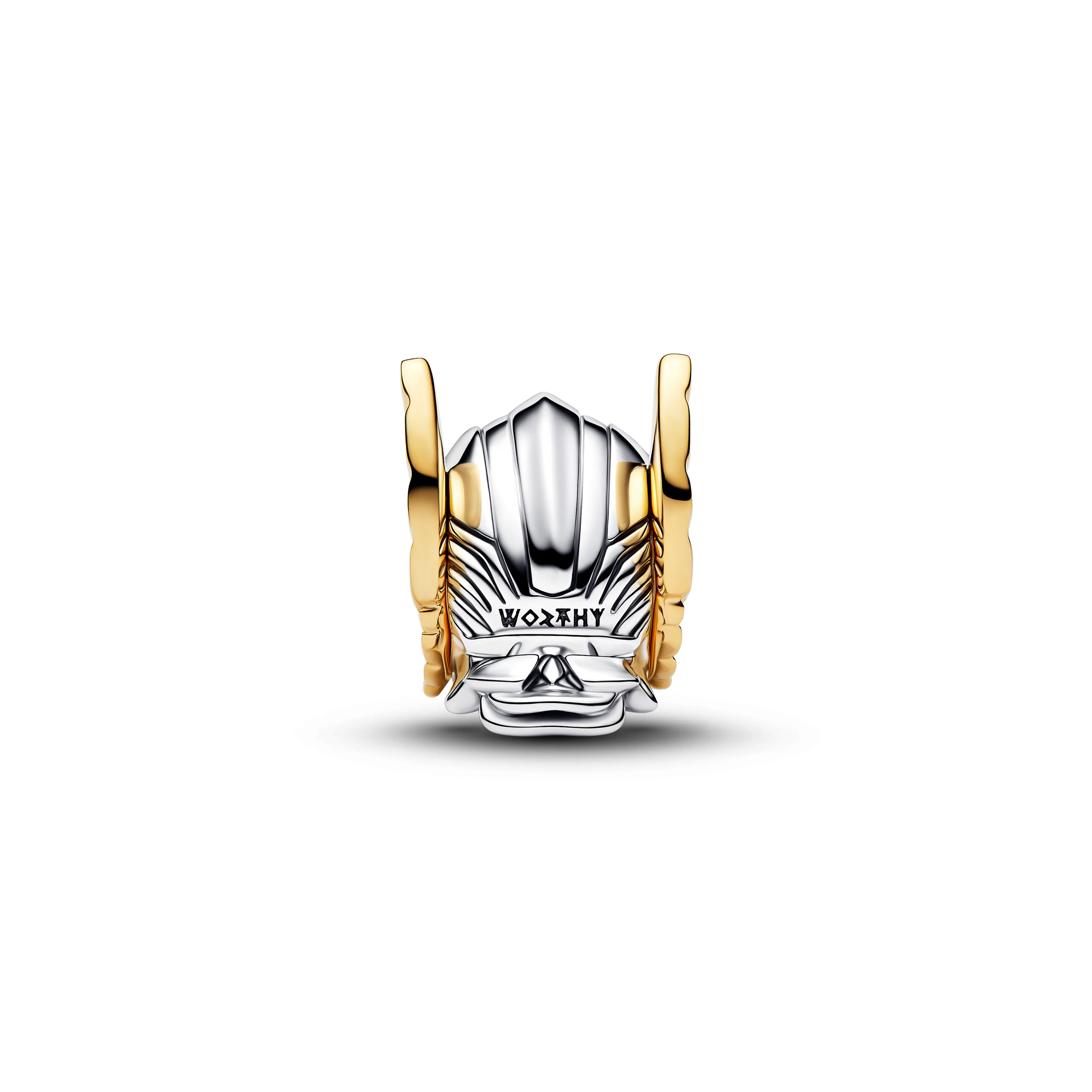 Marvel Thor Helmet Sterling Silver And 14K Gold-Plated Charm - Image 3