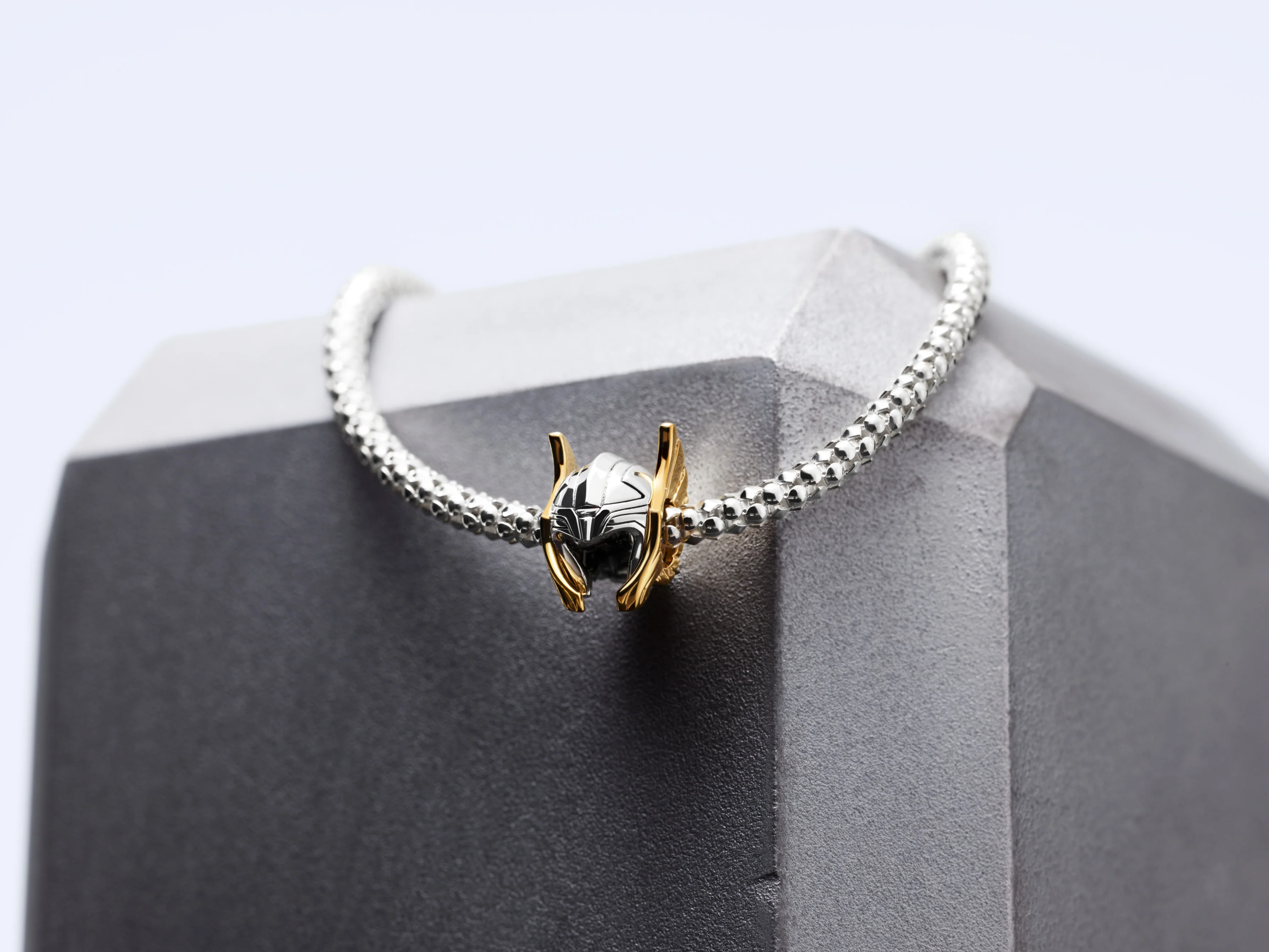 Marvel Thor Helmet Sterling Silver And 14K Gold-Plated Charm - Image 5