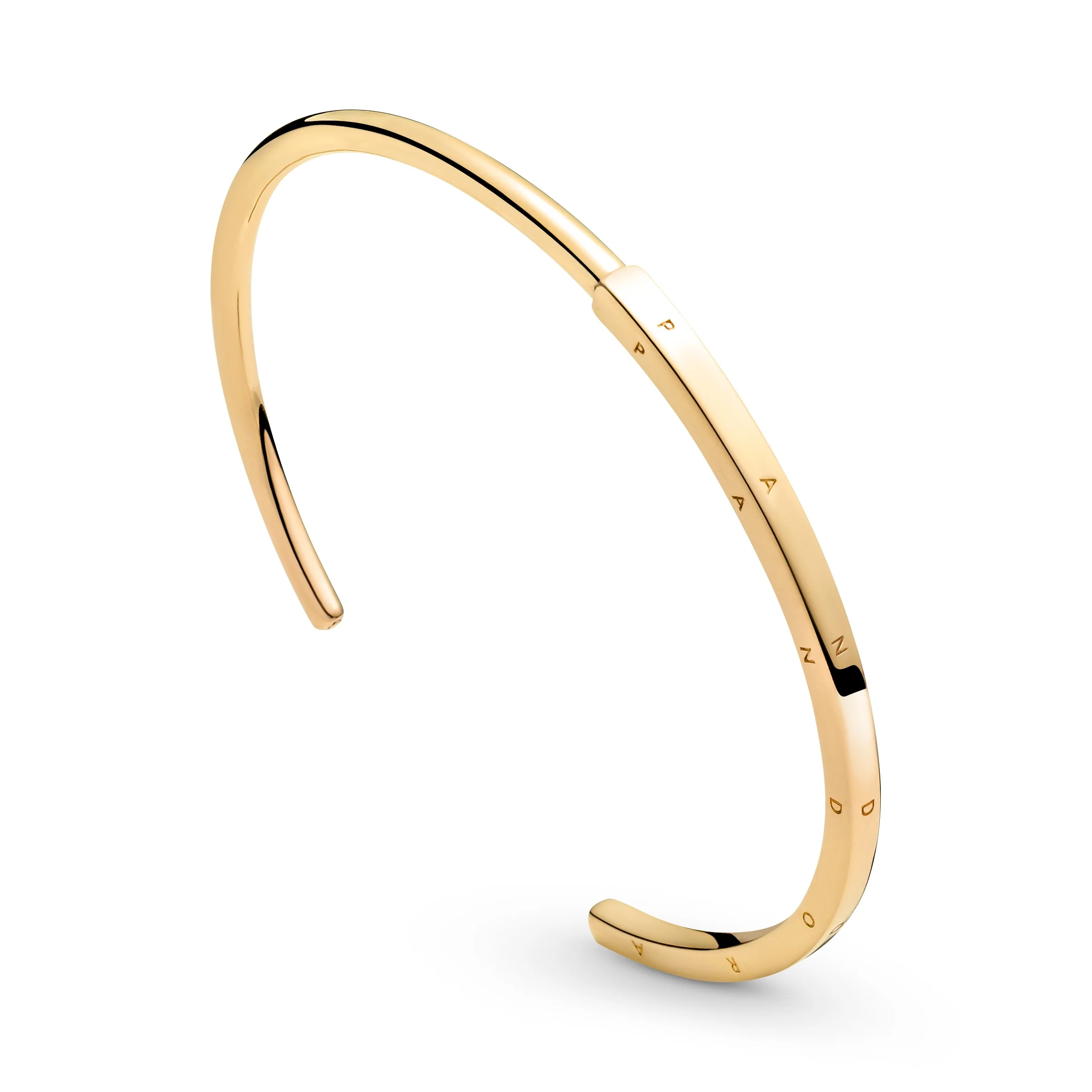 Pandora Logo 14K Gold-Plated Open Bangle - Image 3