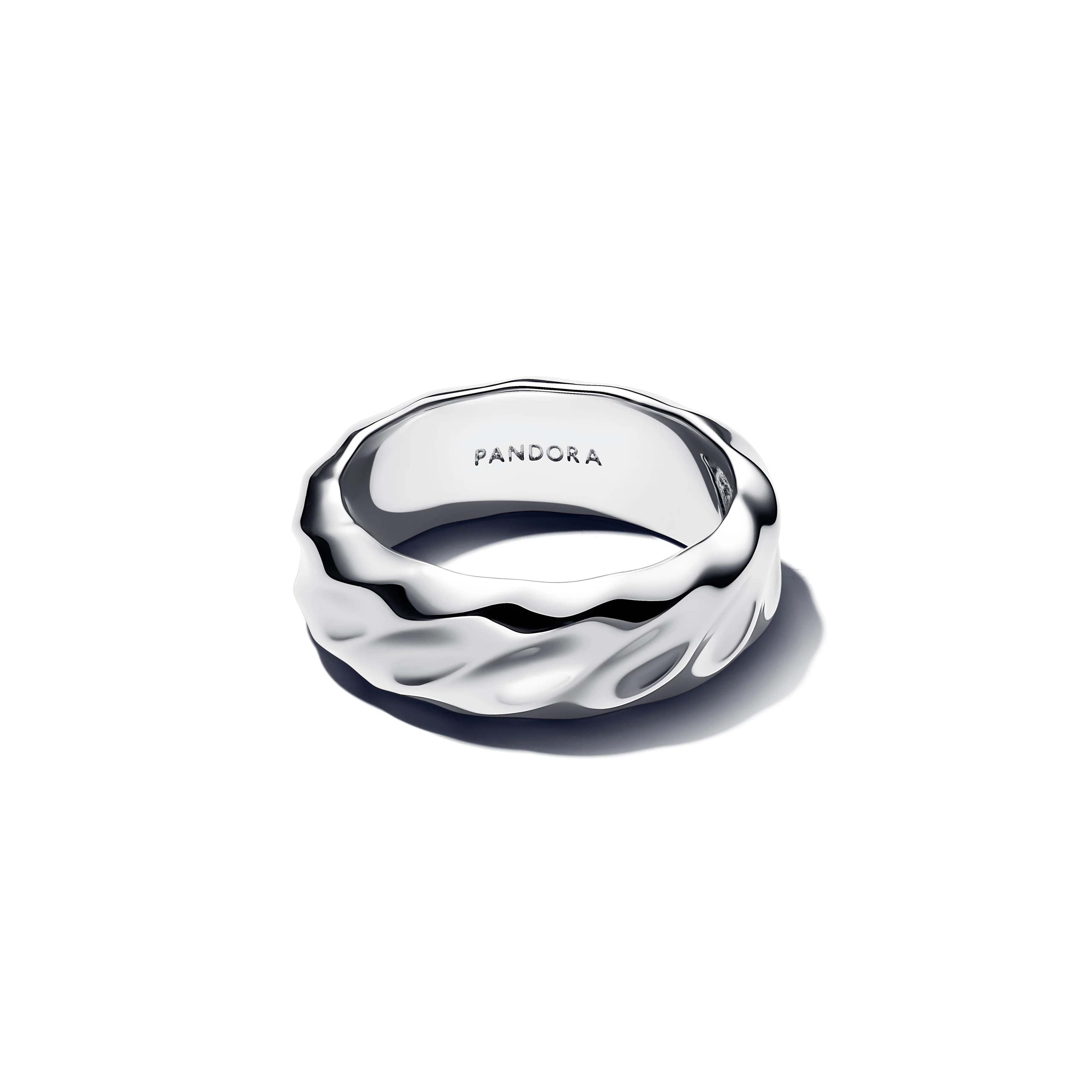 Rippled Sterling Silver Ring - Image 3