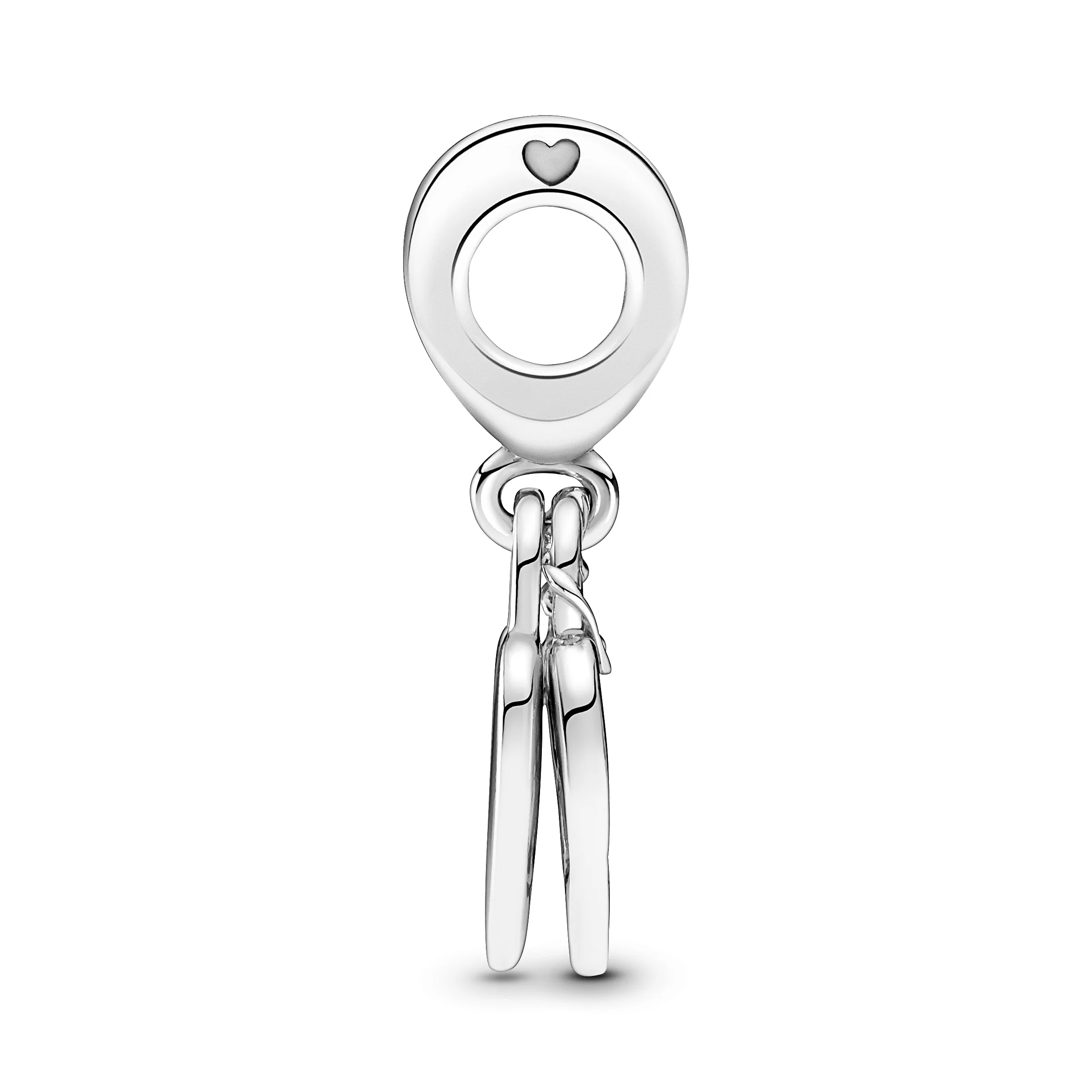 Rose Heart Sterling Silver Double Dangle - Image 7
