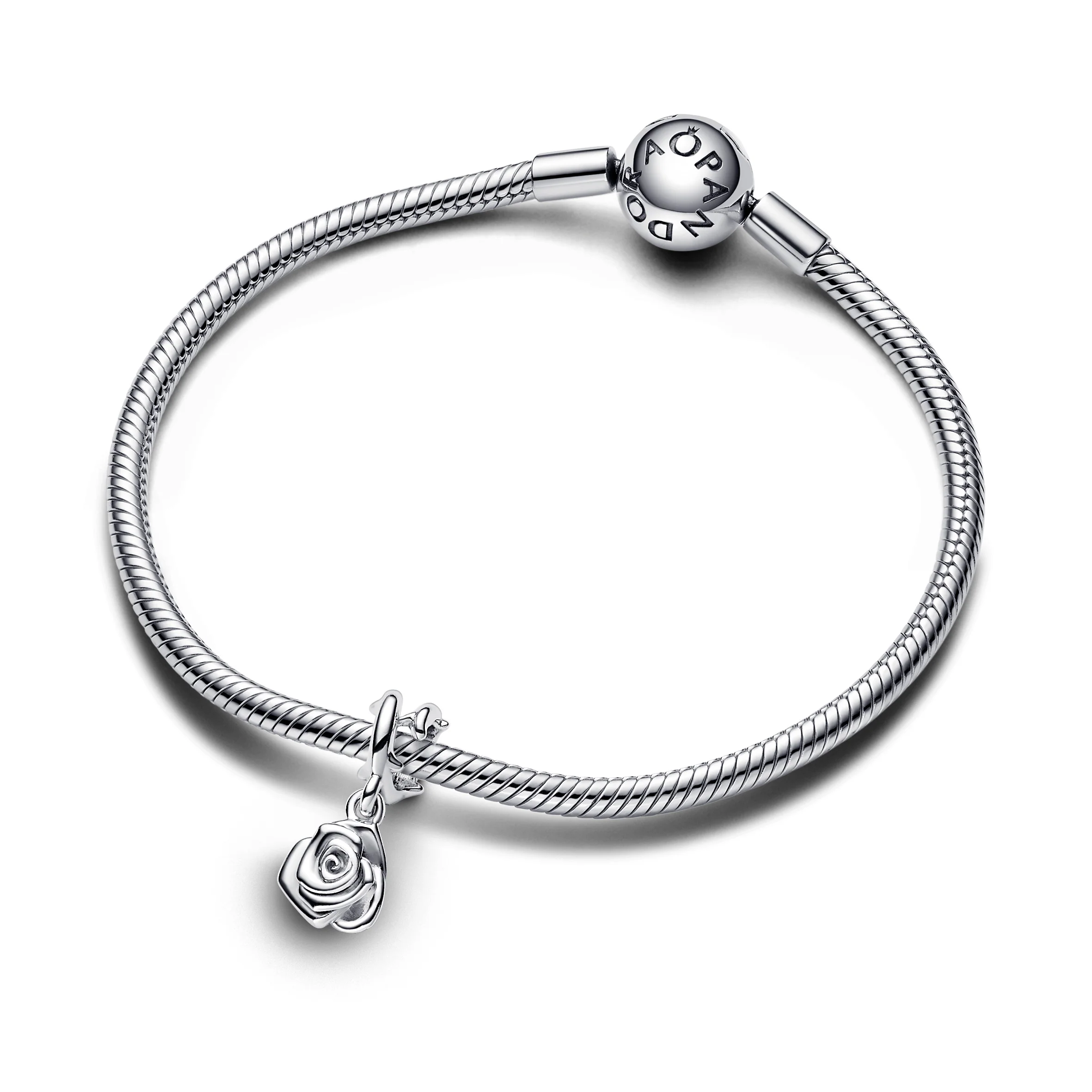 Rose Sterling Silver Dangle - Image 4