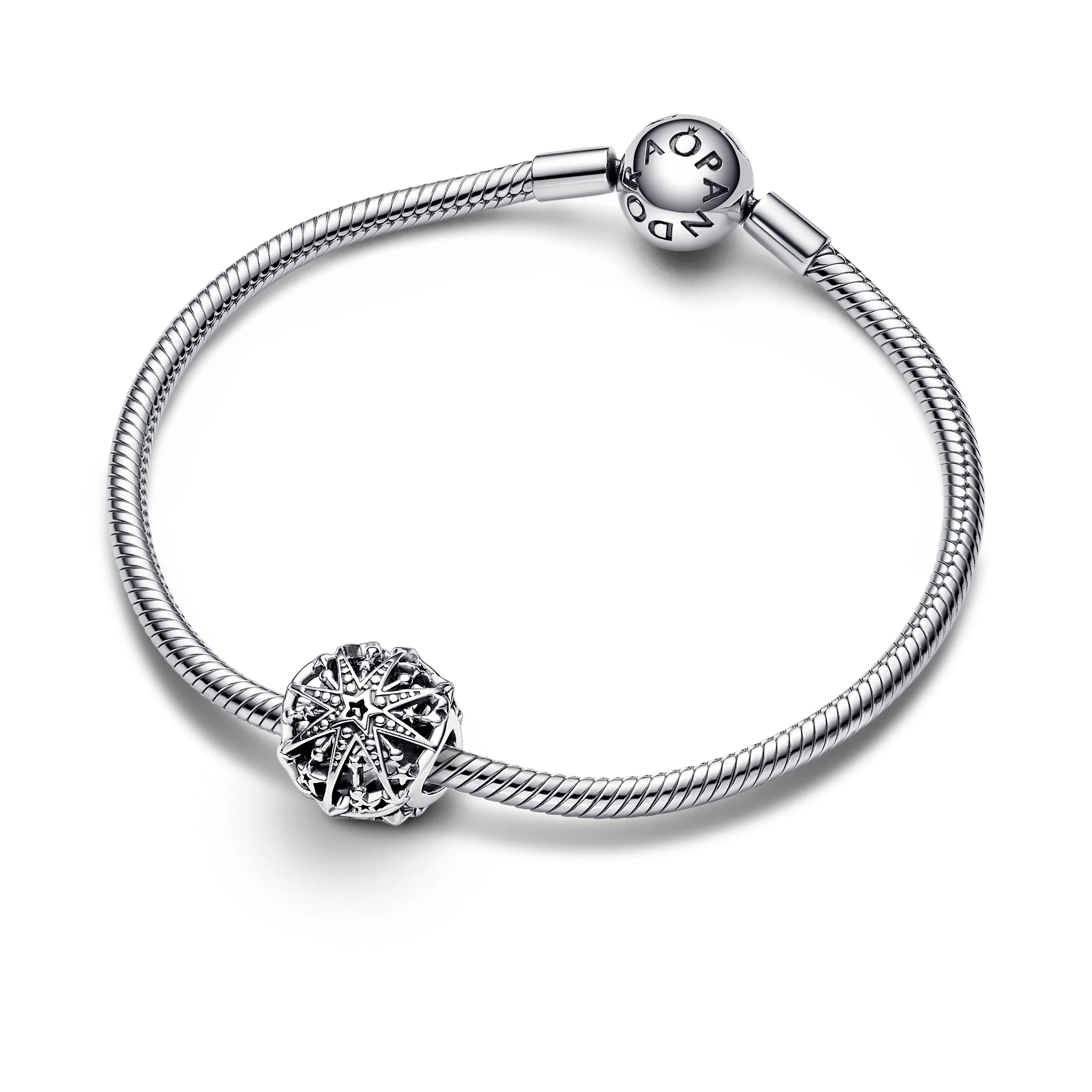 Snowflake Sterling Silver Charm - Image 4