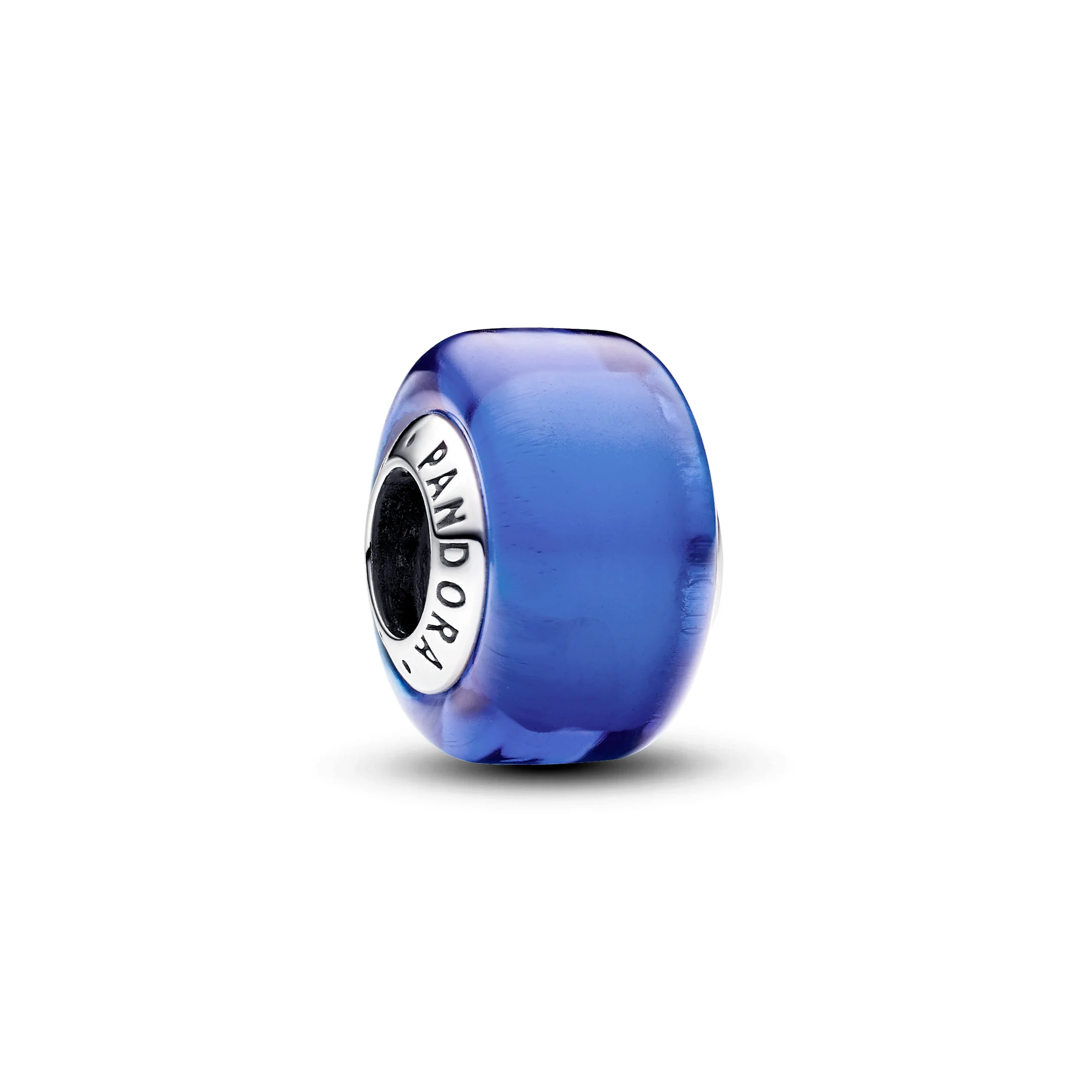 Sterling Silver Charm With Blue Murano Glass - Image 3