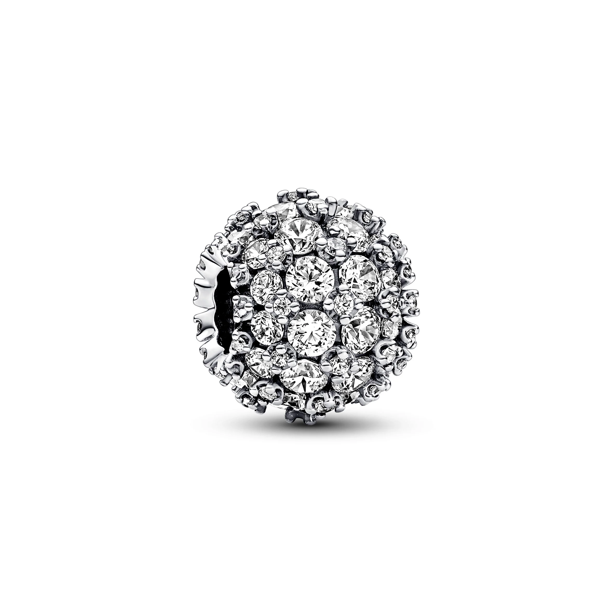 Sterling Silver Charm With Clear Cubic Zirconia - Image 3