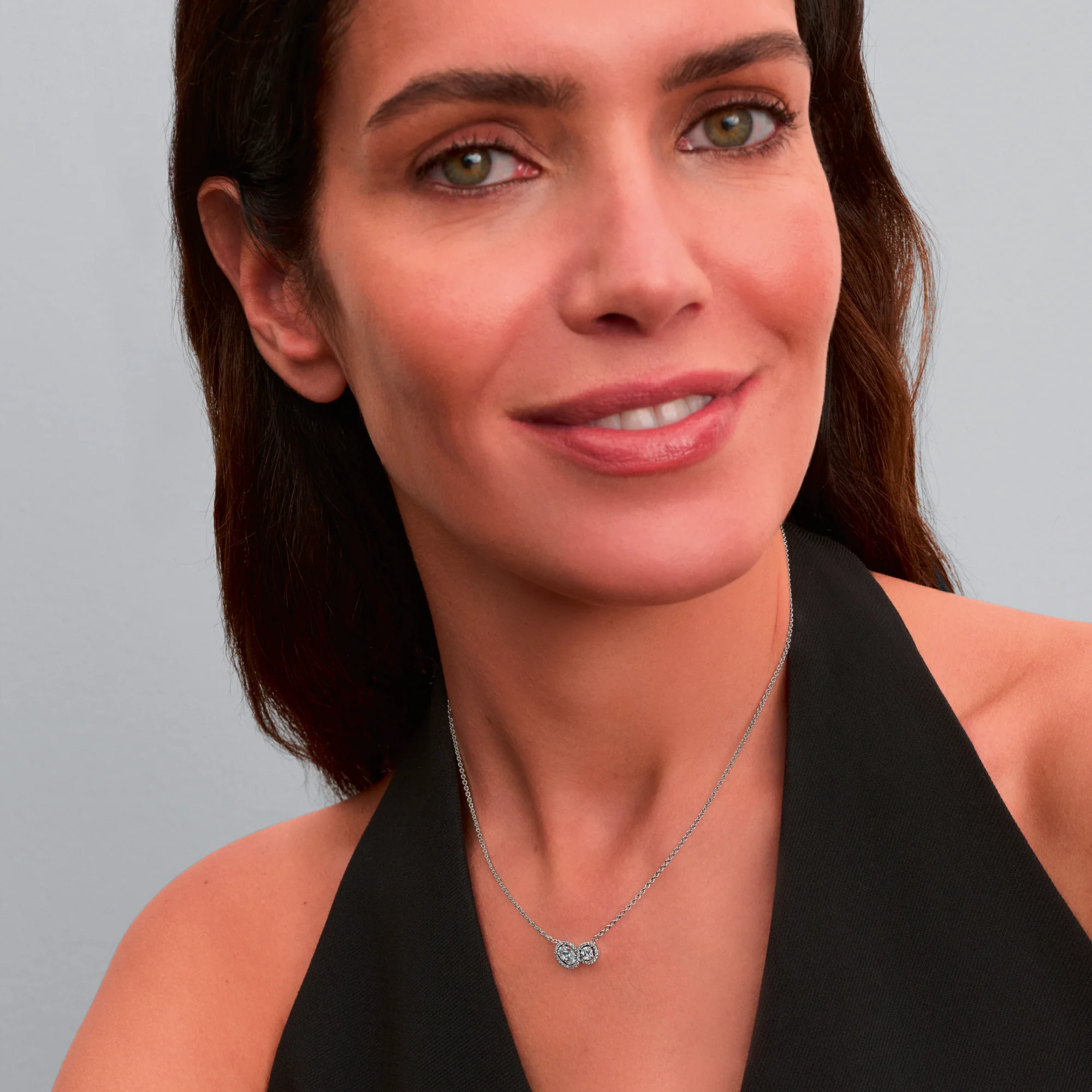 Sterling Silver Collier With Clear Cubic Zirconia - Image 2