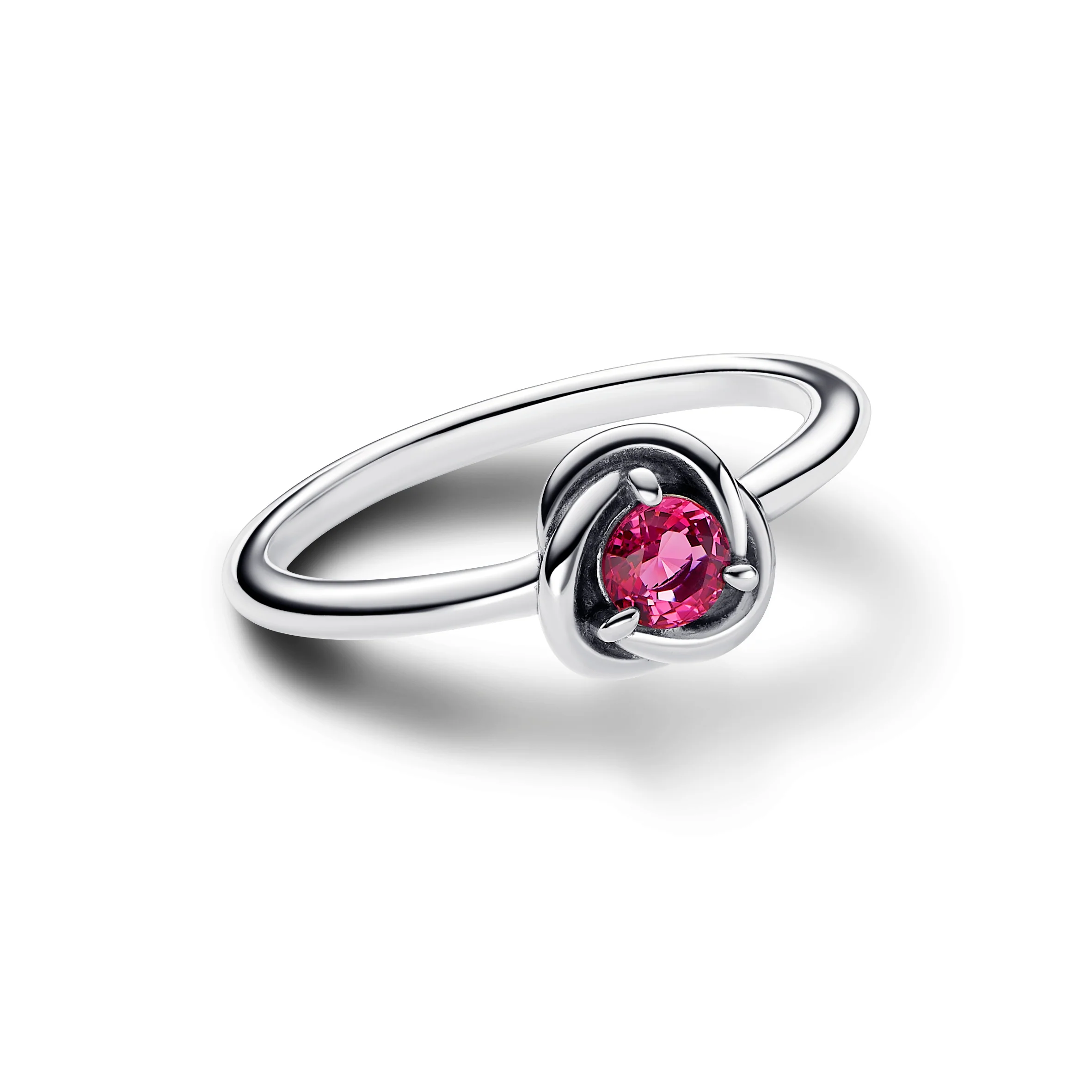 Sterling Silver Ring With Phlox Pink Crystal - Image 3