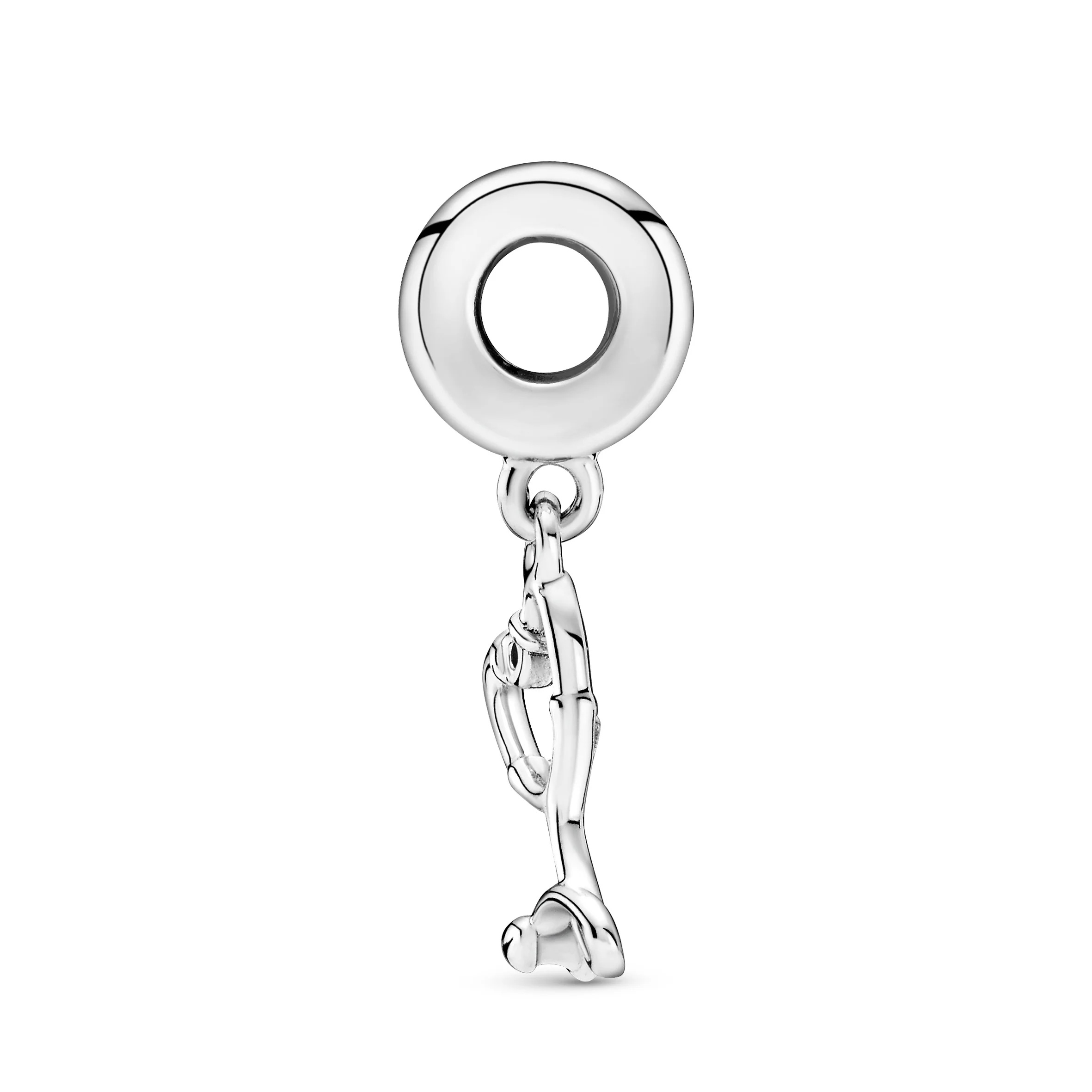 Stethoscope Sterling Silver Dangle With Clear Cubic Zirconia - Image 4