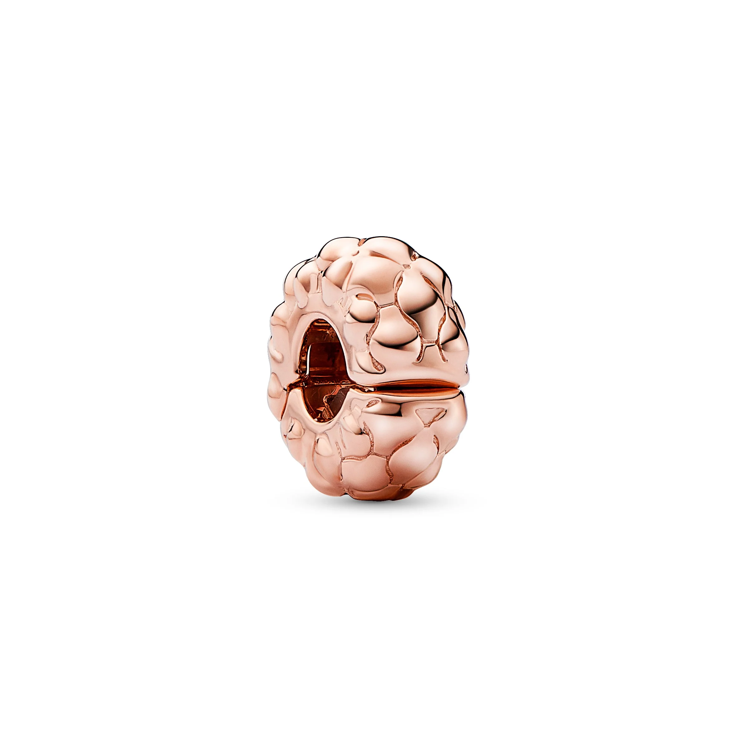 Studded Pattern 14K Rose Gold-Plated Clip With Silicone Grip - Image 4