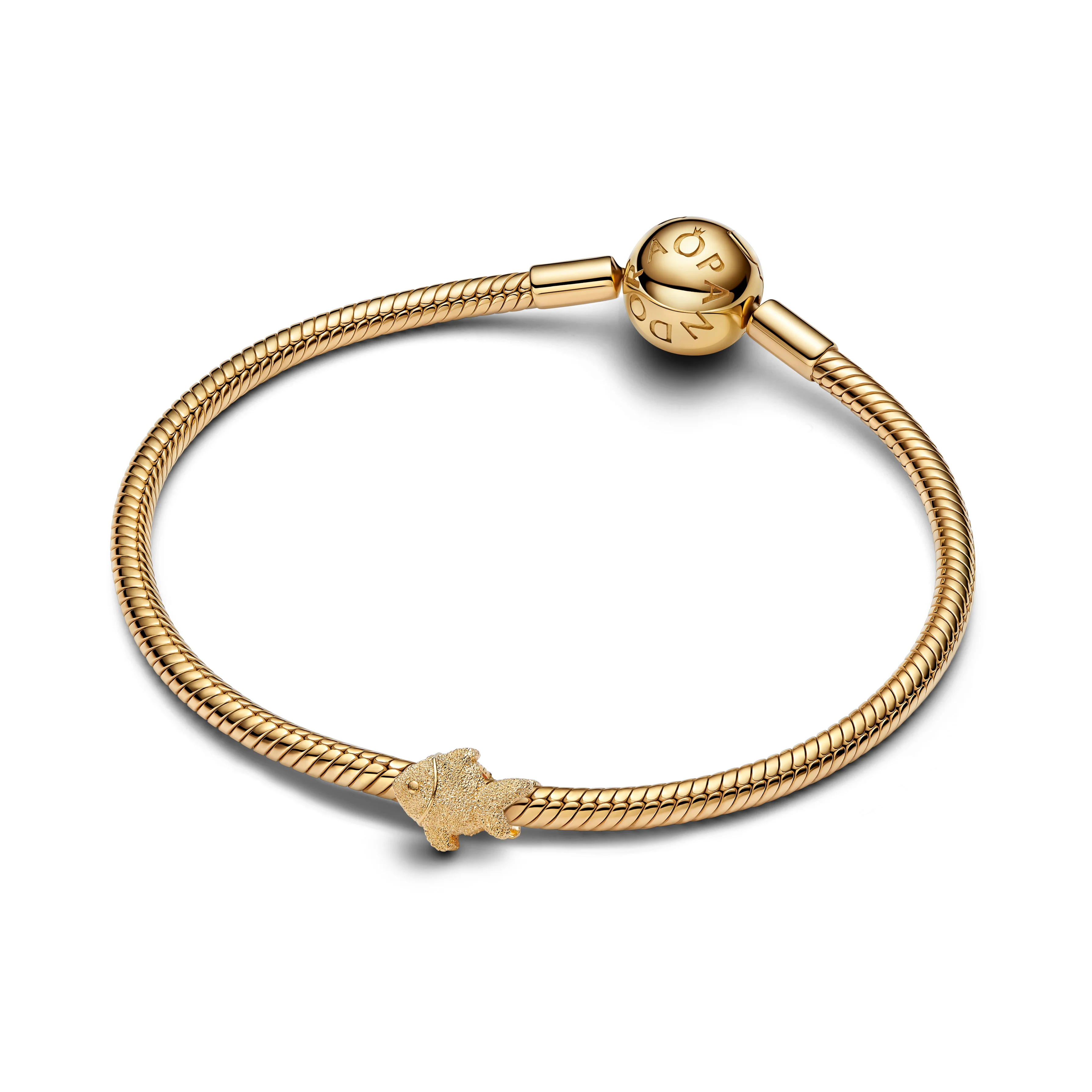 Textured Fish 14K Gold-Plated Mini Charm - Image 3