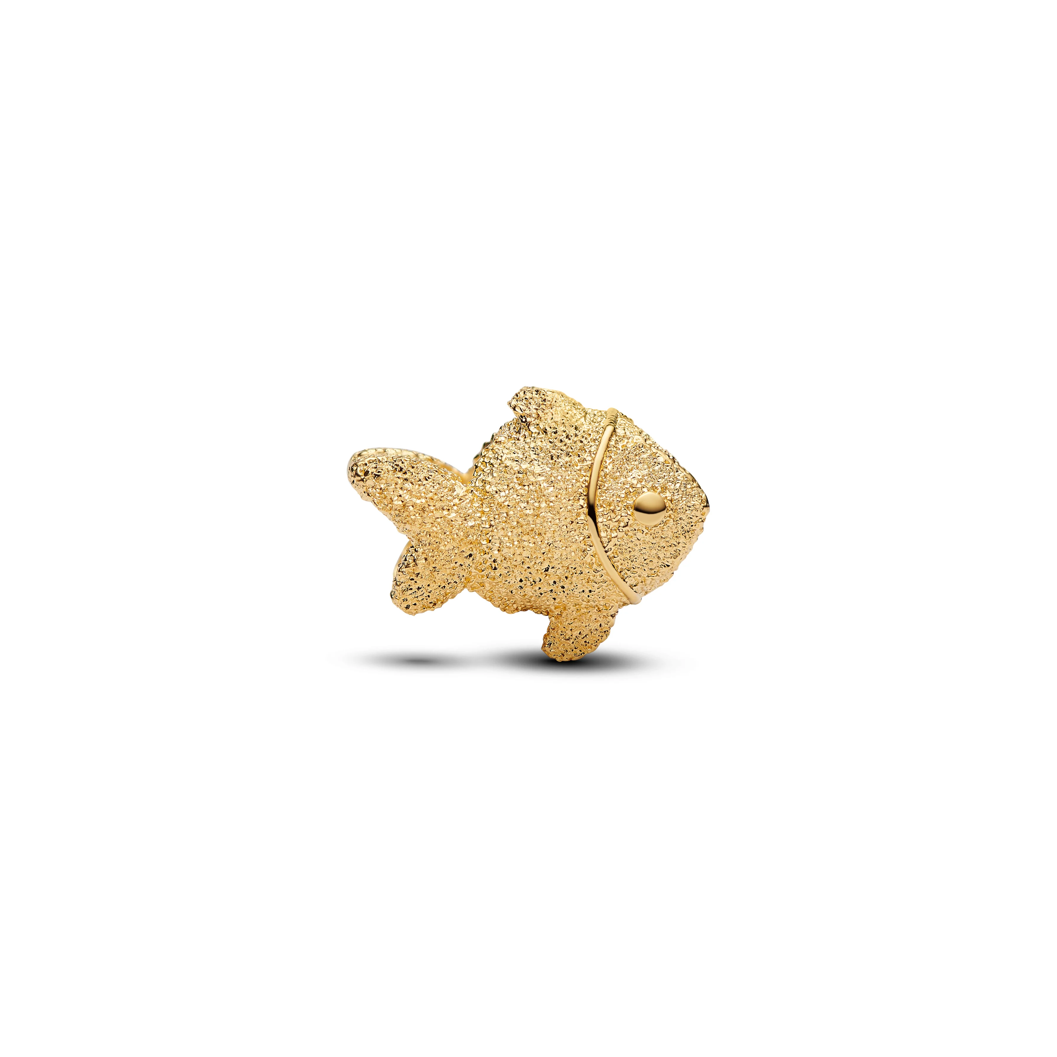 Textured Fish 14K Gold-Plated Mini Charm - Image 4