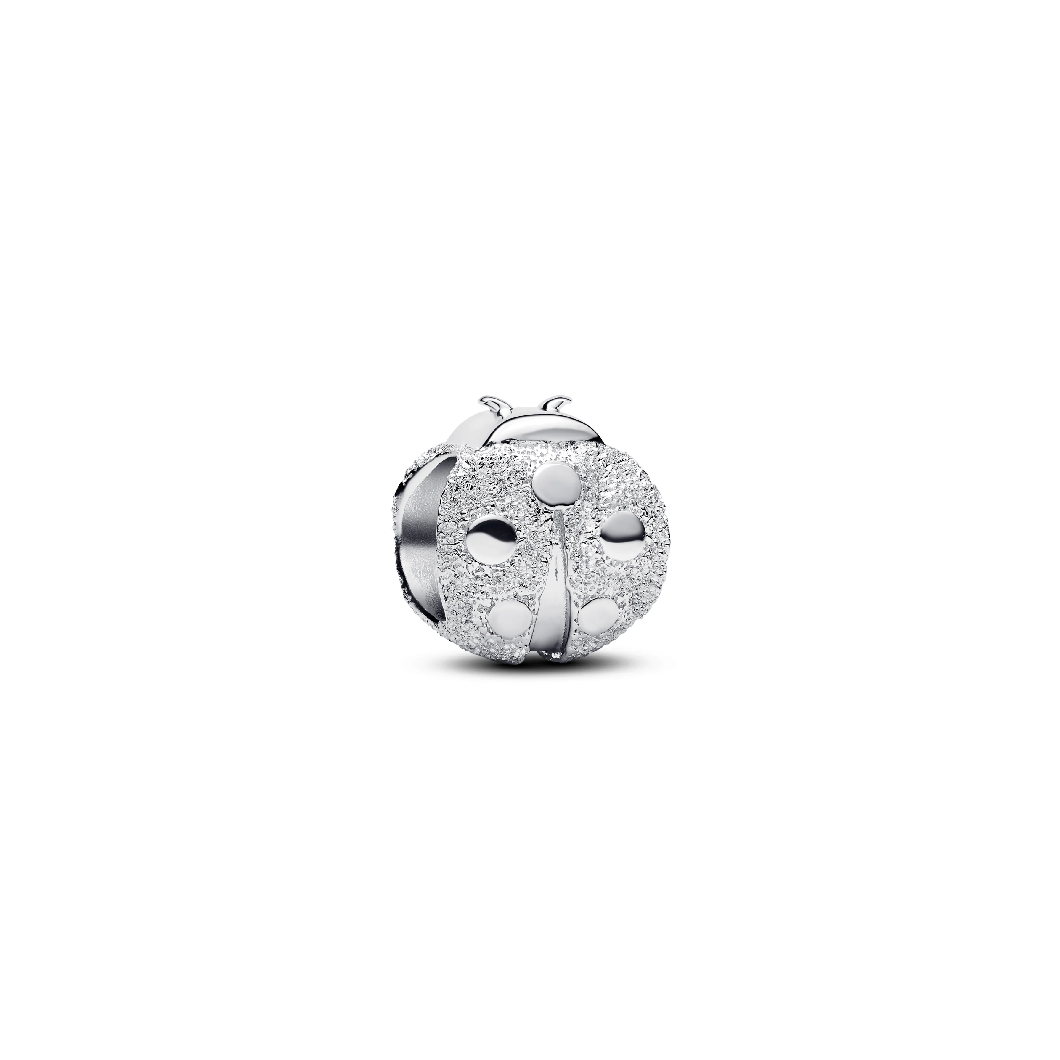 Textured Ladybird Sterling Silver Mini Charm - Image 3