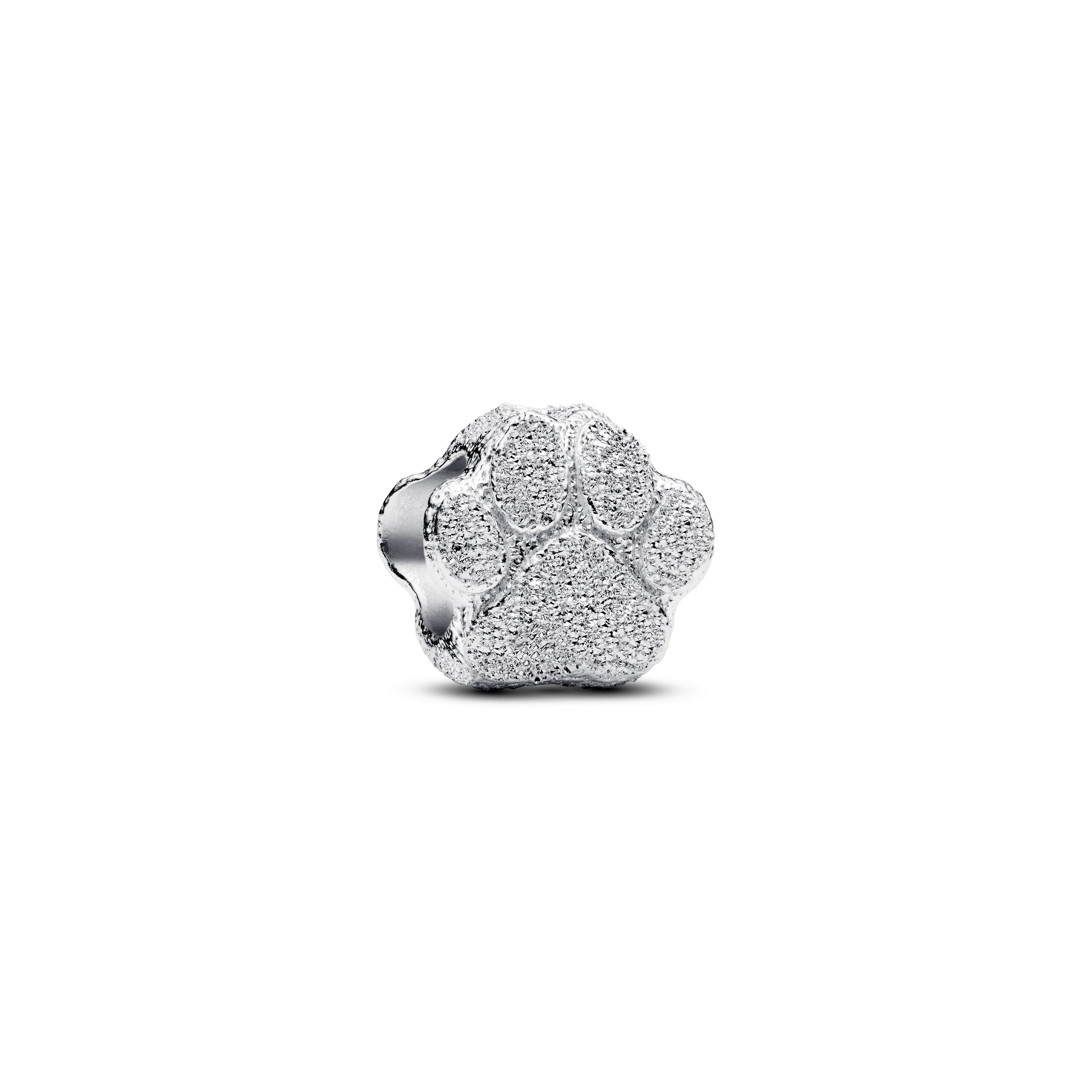 Textured Paw Sterling Silver Mini Charm - Image 2
