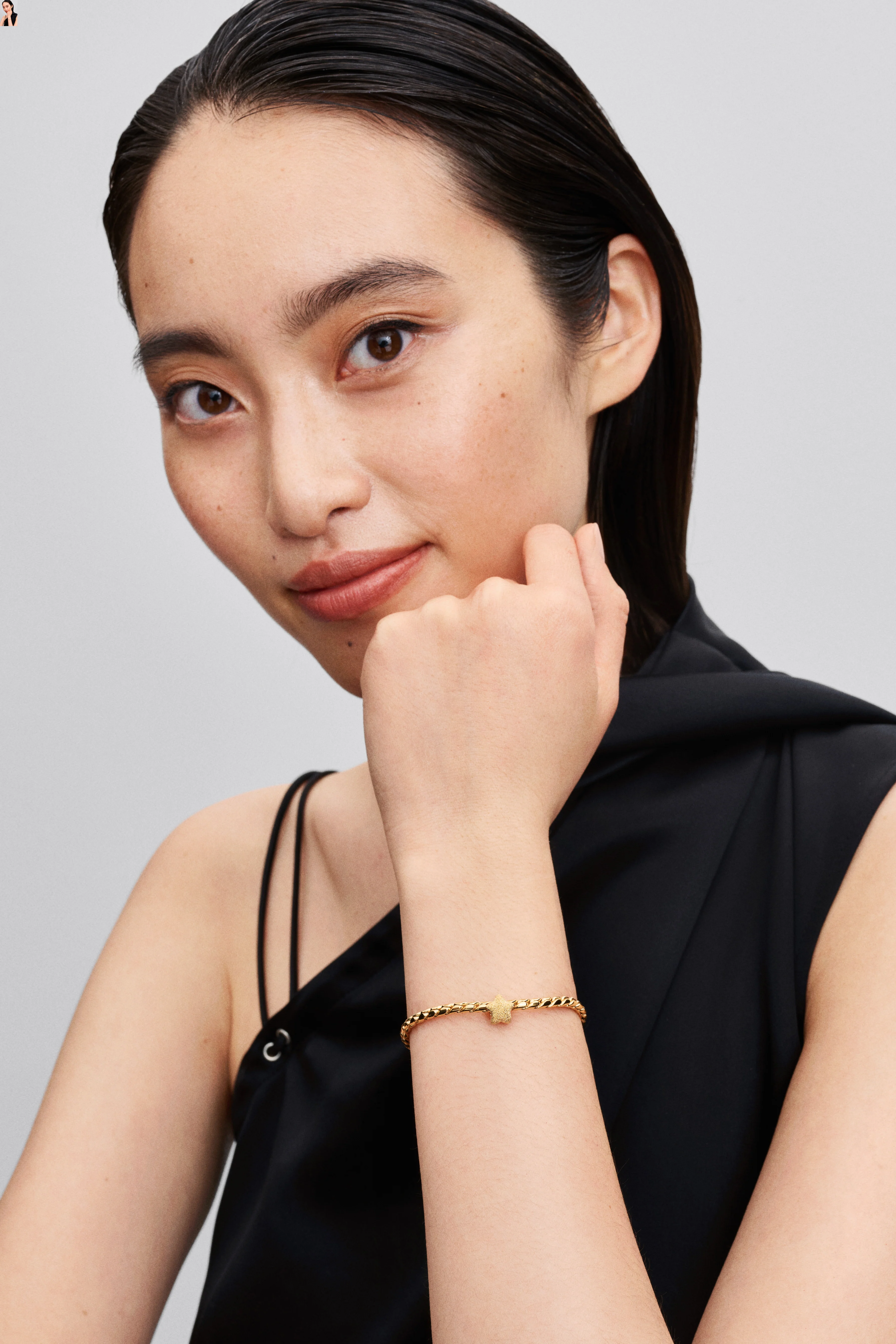Textured Star 14K Gold-Plated Mini Charm - Image 2